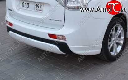 4 799 р. Боковые накладки на задний бампер BROOMER Design  Mitsubishi Outlander  GF (2012-2014) дорестайлинг (Неокрашенная)  с доставкой в г. Владивосток