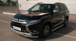 26 999 р. Широкая защита порогов SLITKOFF  Mitsubishi Outlander  GF (2015-2018) 2-ой рестайлинг  с доставкой в г. Владивосток. Увеличить фотографию 4