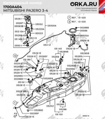 29 499 р. Бак топливный BAKPLAST (88 л., пластиковый / 3.4 дизель) Mitsubishi Pajero 3 V70 дорестайлинг (1999-2003)  с доставкой в г. Владивосток. Увеличить фотографию 2