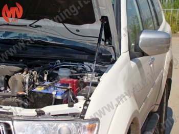 2 969 р. Упор капота MV-Tuning (одинарный) Mitsubishi Pajero Sport PB дорестайлинг (2008-2013)  с доставкой в г. Владивосток. Увеличить фотографию 3