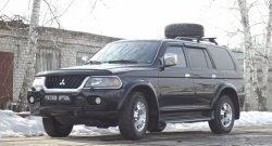 1 879 р. Защитная сетка решетки переднего бампера РА  Mitsubishi Pajero Sport  PA (1996-2004) дорестайлинг  с доставкой в г. Владивосток. Увеличить фотографию 3