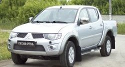 2 179 р. Защитная сетка решетки переднего бампера РА  Mitsubishi Pajero Sport  PB (2008-2013) дорестайлинг  с доставкой в г. Владивосток. Увеличить фотографию 3