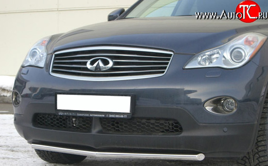 15 999 р. Защита переднего бампера (Ø42 мм, нержавейка) SLITKOFF INFINITI EX35 J50 (2007-2013)  с доставкой в г. Владивосток