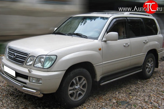 16 799 р. Защита порогов (Ø42 мм, нержавейка) SLITKOFF  Lexus LX470  J100 (1998-2002) дорестайлинг  с доставкой в г. Владивосток