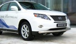 12 949 р. Одинарная защита переднего бампера SLITKOFF диаметром 76 мм Lexus RX270 AL10 дорестайлинг (2010-2012)  с доставкой в г. Владивосток. Увеличить фотографию 3