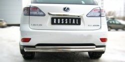 16 999 р. Защита заднего бампера (Ø76 и 42 мм, нержавейка) SLITKOFF Lexus RX270 AL10 дорестайлинг (2010-2012)  с доставкой в г. Владивосток. Увеличить фотографию 2