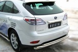 16 999 р. Защита заднего бампера (Ø76 и 42 мм, нержавейка) SLITKOFF Lexus RX270 AL10 дорестайлинг (2010-2012)  с доставкой в г. Владивосток. Увеличить фотографию 3