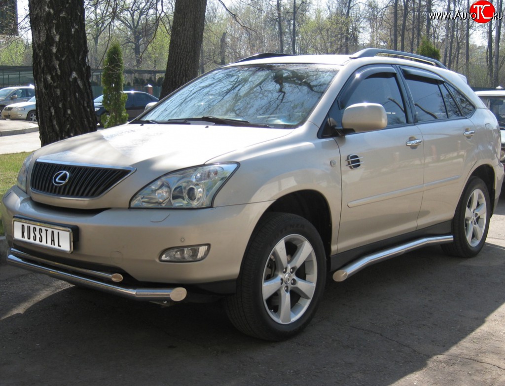 26 399 р. Защита порогов из труб d76 SLITKOFF  Lexus RX300  XU30 - RX350  XU30  с доставкой в г. Владивосток