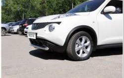 15 799 р. Одинарная защита переднего бампера SLITKOFF диаметром 63 мм Nissan Juke 1 YF15 дорестайлинг (2010-2014)  с доставкой в г. Владивосток. Увеличить фотографию 6