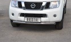 19 999 р. Одинарная защита переднего бампера SLITKOFF диаметром 76 мм (2010 г.в.)  Nissan Pathfinder  R51 (2004-2007) дорестайлинг  с доставкой в г. Владивосток. Увеличить фотографию 2