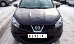 16 899 р. Одинарная защита переднего бампера SLITKOFF диаметром 63 мм Nissan Qashqai 1 J10 рестайлинг (2010-2013)  с доставкой в г. Владивосток. Увеличить фотографию 2