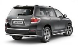 7 799 р. Защита порогов Petroil Tuning из круглой трубы диаметром 63 мм Toyota Highlander XU40 рестайлинг (2010-2013)  с доставкой в г. Владивосток. Увеличить фотографию 2