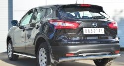 24 649 р. Широкая защита порогов SLITKOFF  Nissan Qashqai  2 (2013-2019) J11 дорестайлинг  с доставкой в г. Владивосток. Увеличить фотографию 3