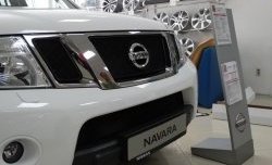 2 879 р. Сетка в решетку радиатора Russtal  Nissan Pathfinder  R51 (2009-2014) рестайлинг (черная)  с доставкой в г. Владивосток. Увеличить фотографию 2