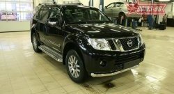 17 639 р. Защита переднего бампера одинарная Souz-96 (d76) Nissan Pathfinder R51 рестайлинг (2009-2014)  с доставкой в г. Владивосток. Увеличить фотографию 2