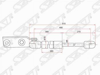 Упор багажника SAT Nissan (Нисан) AD (АД)  Y11 (1999-2008) Y11