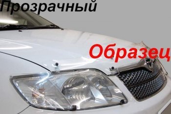 1 999 р. Дефлектор капота CA-Plastiс  Nissan AD  Y12 (2006-2016) дорестайлинг (Classic прозрачный, Без надписи)  с доставкой в г. Владивосток. Увеличить фотографию 2