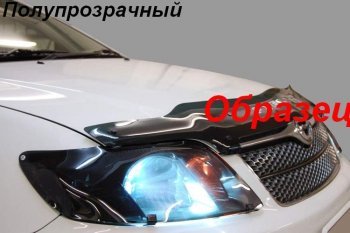 2 049 р. Дефлектор капота CA-Plastiс  Nissan AD  Y12 (2006-2016) дорестайлинг (Classic полупрозрачный, Без надписи)  с доставкой в г. Владивосток. Увеличить фотографию 2