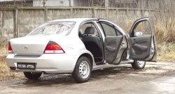 2 299 р. Накладки на порожки автомобиля RA  Nissan Almera  N16 (2000-2003) седан дорестайлинг (Комплект (4 шт.))  с доставкой в г. Владивосток. Увеличить фотографию 2