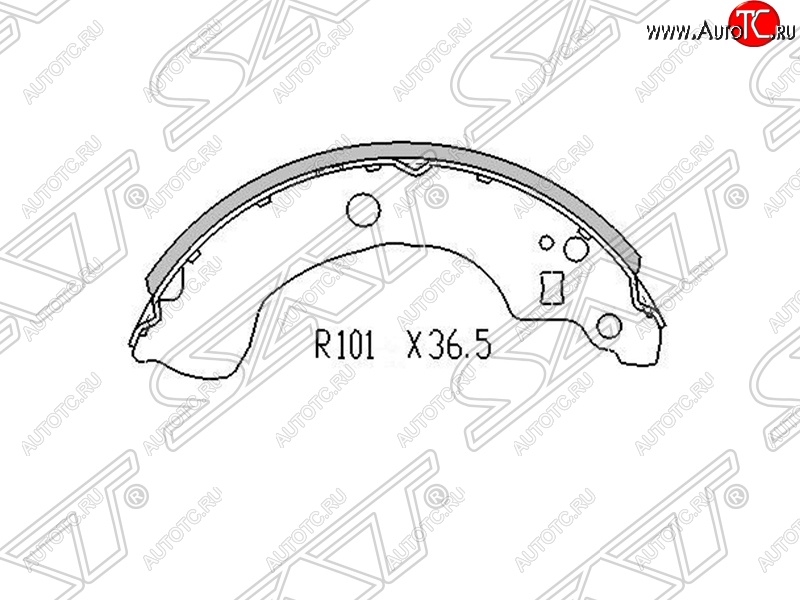 1 129 р. Колодки тормозные SAT (задние) Nissan Primera седан P11 дорестайлинг (1995-2000)  с доставкой в г. Владивосток