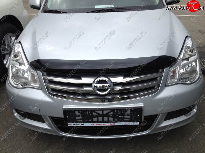 2 879 р. Дефлектор капота NovLine-Autofamily  Nissan Almera  G15 (2012-2019) седан  с доставкой в г. Владивосток