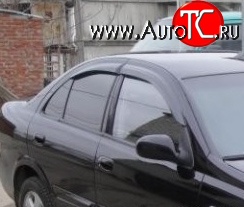 1 999 р. Дефлекторы окон (ветровики) Novline 4 шт. Nissan Almera G15 седан (2012-2019)  с доставкой в г. Владивосток