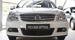 2 089 р. Защитная сетка решетки переднего бампера РА  Nissan Almera  G15 (2012-2019) седан  с доставкой в г. Владивосток. Увеличить фотографию 2