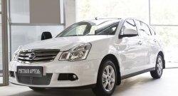 2 089 р. Защитная сетка решетки переднего бампера РА  Nissan Almera  G15 (2012-2019) седан  с доставкой в г. Владивосток. Увеличить фотографию 3