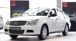 999 р. Зимняя заглушка решетки переднего бампера РА  Nissan Almera  G15 (2012-2019) седан  с доставкой в г. Владивосток. Увеличить фотографию 3