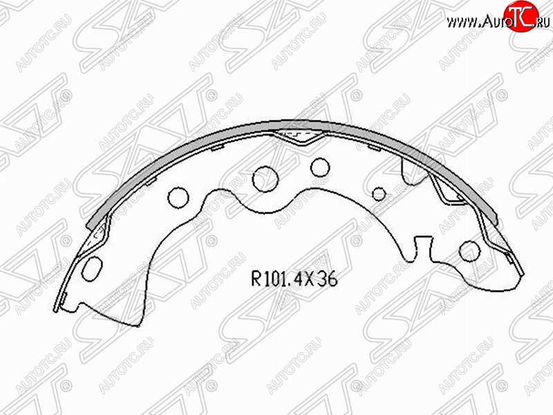 1 299 р. Колодки тормозные задние EURO SAT Nissan Almera Classic седан B10 (2006-2013)  с доставкой в г. Владивосток