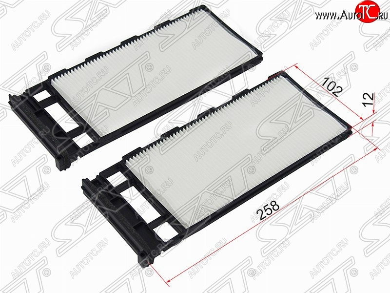 379 р. Фильтр салонный SAT (комплект, 258х102х12 mm)  Nissan Avenir - Safari  Y61  с доставкой в г. Владивосток