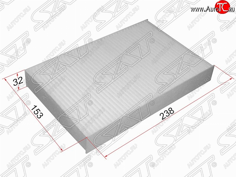 287 р. Фильтр салонный SAT (238х153х32 mm)  Nissan Juke  1 YF15 (2014-2020), Nissan Sentra  7 (2014-2017), Renault Fluence (2010-2016)  с доставкой в г. Владивосток