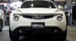 5 249 р. Решётка радиатора Impul Nissan Juke 1 YF15 дорестайлинг (2010-2014) (Неокрашенная)  с доставкой в г. Владивосток. Увеличить фотографию 2