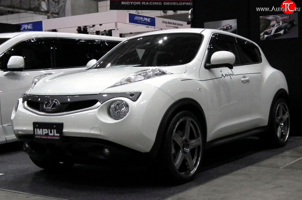 5 249 р. Решётка радиатора Impul Nissan Juke 1 YF15 дорестайлинг (2010-2014) (Неокрашенная)  с доставкой в г. Владивосток