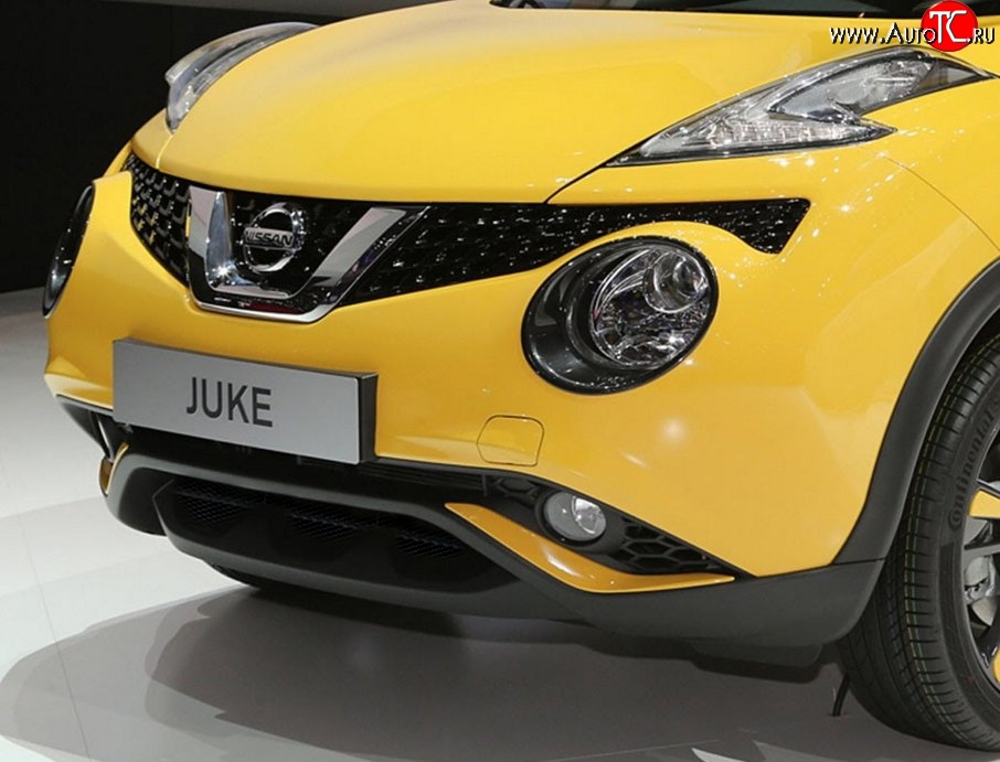 2 294 р. Сетка на бампер (рестайлинг) Novline Nissan Juke 1 YF15 дорестайлинг (2010-2014)  с доставкой в г. Владивосток