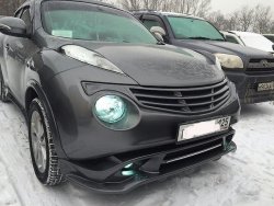 10 199 р. Решетка радиатора KENSTYLE Nissan Juke 1 YF15 дорестайлинг (2010-2014) (Неокрашенная)  с доставкой в г. Владивосток. Увеличить фотографию 2