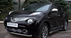 16 799 р. Одинарная защита переднего бампера SLITKOFF диаметром 76 мм (4x4) Nissan Juke 1 YF15 дорестайлинг (2010-2014)  с доставкой в г. Владивосток. Увеличить фотографию 4