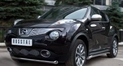 23 949 р. Защита порогов SLITKOFF из круглой трубы диаметром 63 мм (4x4) Nissan Juke 1 YF15 дорестайлинг (2010-2014)  с доставкой в г. Владивосток. Увеличить фотографию 2