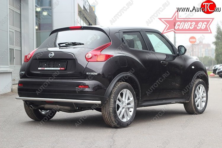 13 364 р. Защита заднего бампера 4x4 Souz-96 Premium (d42) Nissan Juke 1 YF15 дорестайлинг (2010-2014)  с доставкой в г. Владивосток