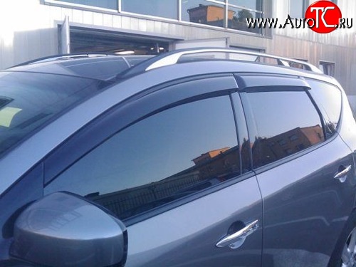 2 499 р. Дефлекторы окон (ветровики) Novline 4 шт Nissan Murano 2 Z51 дорестайлинг (2008-2011)  с доставкой в г. Владивосток