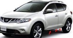 7 649 р. Задний левый молдинг двери 82870-1AA3A Nissan Murano 2 Z51 дорестайлинг (2008-2011)  с доставкой в г. Владивосток. Увеличить фотографию 2