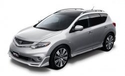 22 749 р. Комплект порогов Impul Nissan Murano 2 Z51 рестайлинг (2010-2016) (Неокрашенные)  с доставкой в г. Владивосток. Увеличить фотографию 9