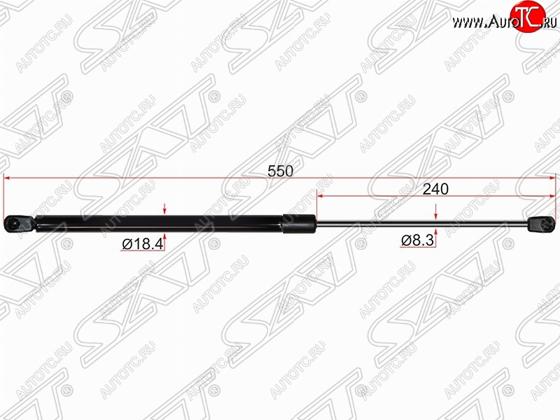 999 р. Газовый упор крышки багажника SAT  Nissan Murano  2 Z51 (2008-2016) дорестайлинг, рестайлинг  с доставкой в г. Владивосток