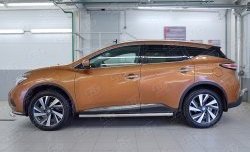 19 999 р. Защита порогов из круглой трубы диаметром 63 мм SLITKOFF  Nissan Murano  3 Z52 (2015-2025) дорестайлинг, рестайлинг  с доставкой в г. Владивосток. Увеличить фотографию 2