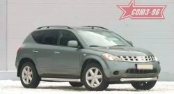 14 084 р. Защита переднего бампера одинарная Souz-96 (d76) Nissan Murano 1 Z50 (2002-2009)  с доставкой в г. Владивосток. Увеличить фотографию 1