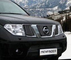 Декоративная вставка воздухозаборника Souz-96 Nissan Pathfinder R51 дорестайлинг (2004-2007)