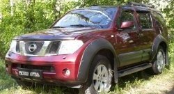 7 749 р. Молдинги дверей RA (широкие, комплект)  Nissan Pathfinder  R51 (2004-2014) дорестайлинг, рестайлинг (Поверхность глянец (под окраску), Неокрашенные)  с доставкой в г. Владивосток. Увеличить фотографию 2