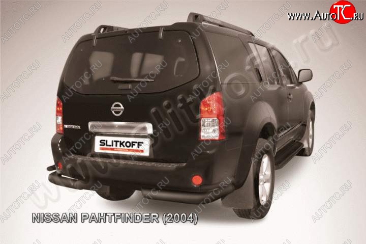 10 999 р. Уголки d76+d42 двойные  Nissan Pathfinder  R51 (2004-2007) дорестайлинг (Цвет: серебристый)  с доставкой в г. Владивосток