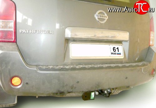 5 699 р. Фаркоп Лидер Плюс (до 1200 кг) Nissan Pathfinder R51 рестайлинг (2009-2014) (Без электропакета)  с доставкой в г. Владивосток