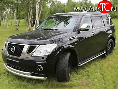 34 149 р. Накладки на колёсные арки Safary Nissan Patrol 6 Y62 дорестайлинг (2010-2014) (Неокрашенные)  с доставкой в г. Владивосток